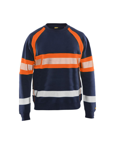 BLAKLAEDER - High Vis SweaterMarineblau/Orange S
