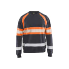 BLAKLAEDER - High Vis SweaterMittelgrau/High Vis Orange M