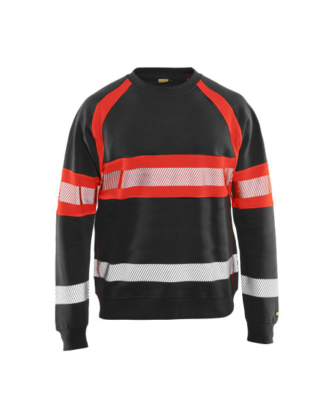 BLAKLAEDER - High Vis SweaterSchwarz/High Vis Rot L
