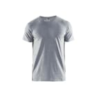 BLAKLAEDER - T-Shirt, V-KragenGrau Melange XL