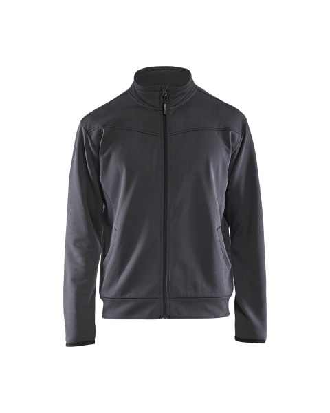 BLAKLAEDER - Sweatjacke mit ReißverschlussMittelgrau/Schwarz XXXL