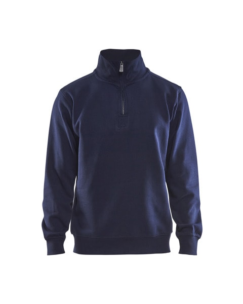 BLAKLAEDER - Sweater mit Half-ZipMarineblau XXXL