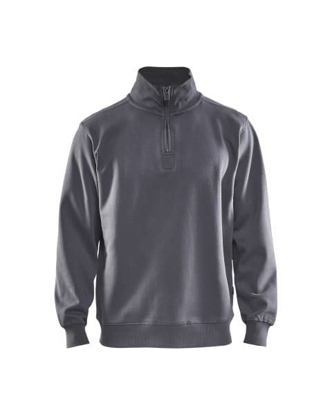 BLAKLAEDER - Sweater mit Half-ZipGrau S