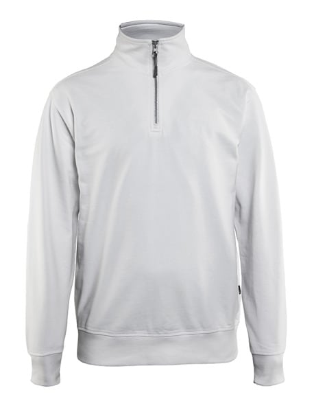 BLAKLAEDER - Sweatshirt mit Half-ZipWeiß S