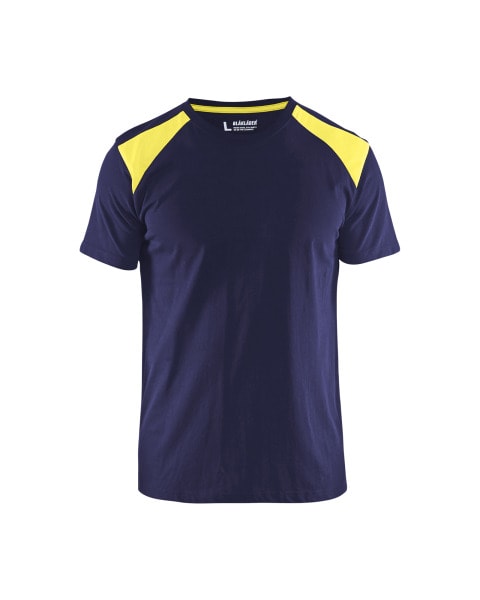 BLAKLAEDER - T-ShirtMarineblau/Gelb XL