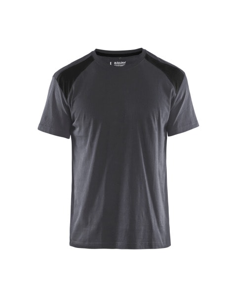 BLAKLAEDER - T-ShirtMittelgrau/Schwarz XXL