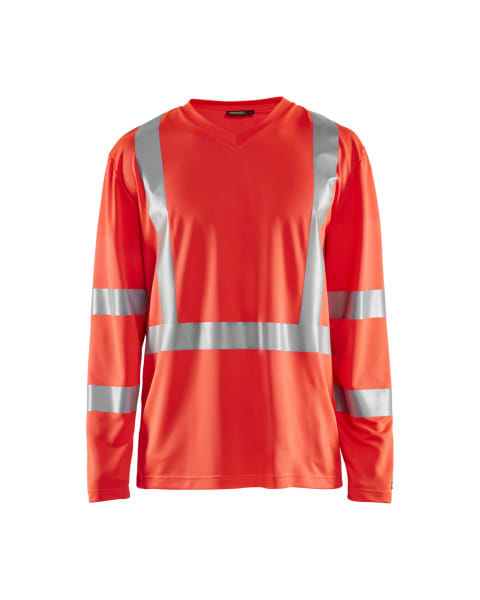 BLAKLAEDER - UV Shirt High Vis Langarm High Vis Rot XXS