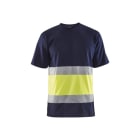 BLAKLAEDER - High Vis T-ShirtMarineblau/Gelb XS