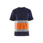 BLAKLAEDER - High Vis T-ShirtMarineblau/Orange XS