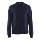 BLAKLAEDER - Langarm Polo ShirtMarineblau XS
