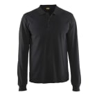 BLAKLAEDER - Langarm Polo ShirtSchwarz L