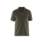 BLAKLAEDER - Polo ShirtDunkel Olivgrün/Schwarz L