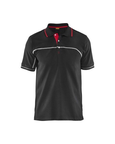 BLAKLAEDER - Polo ShirtSchwarz/Rot S