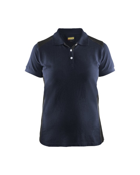 BLAKLAEDER - Damen Polo ShirtDunkel Marineblau/Schwarz XS