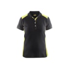 BLAKLAEDER - Damen Polo ShirtSchwarz/Gelb L