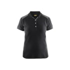 BLAKLAEDER - Damen Polo ShirtSchwarz/Grau L