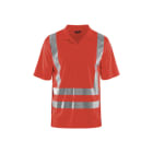 BLAKLAEDER - UV Polo Shirt Hi-VisHigh Vis Rot XXL