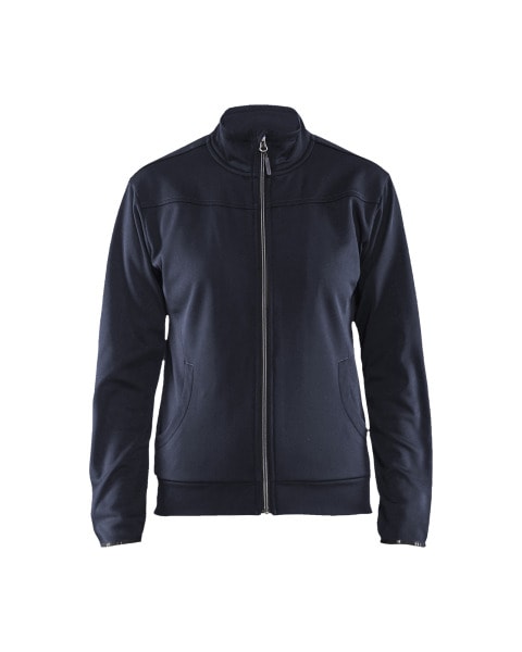 BLAKLAEDER - Damen Sweatshirt mit ReißverschlussDunkel Marineblau/Schwarz XXXL