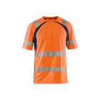 BLAKLAEDER - UV T-Shirt High VisHigh Vis Orange/Marineblau XS