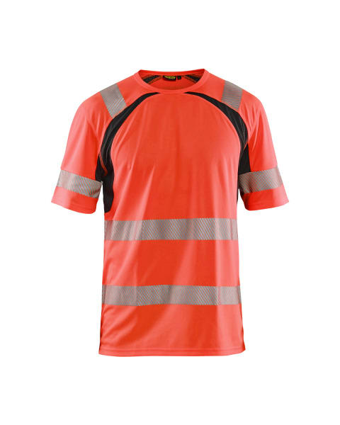 BLAKLAEDER - UV T-Shirt High VisHigh Vis Rot/Schwarz XXL