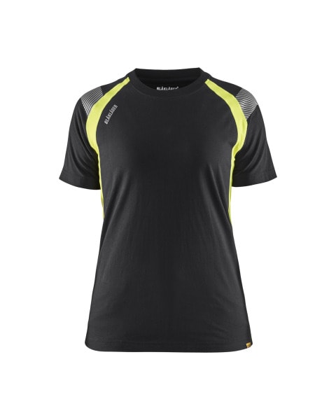 BLAKLAEDER - Damen T-ShirtSchwarz/Gelb S