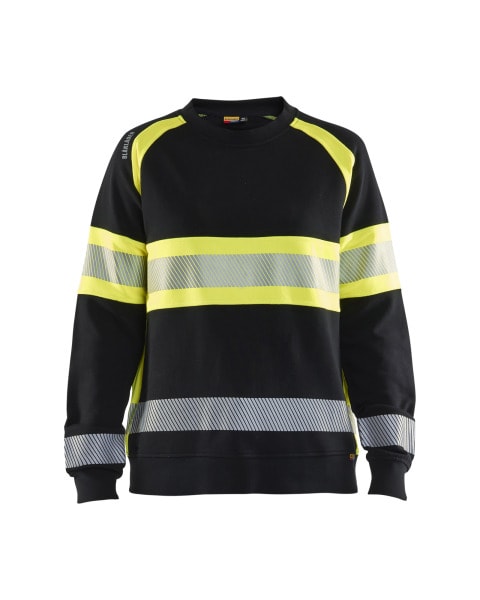 BLAKLAEDER - Damen High Vis SweatshirtSchwarz/Gelb L