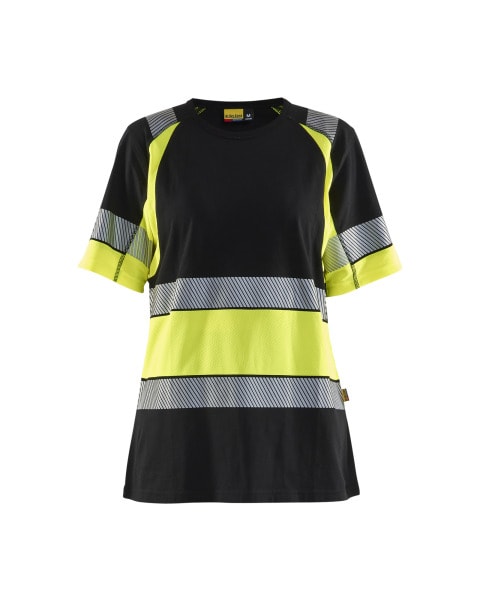 BLAKLAEDER - Damen High Vis T-ShirtSchwarz/Gelb S