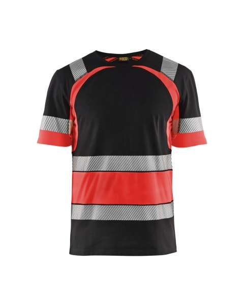 BLAKLAEDER - High Vis T-ShirtSchwarz/High Vis Rot L