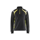 BLAKLAEDER - Sweatshirt mit Half-ZipSchwarz/Gelb M