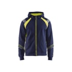 BLAKLAEDER - Sweatshirt mit ReißverschlussMarineblau/ High Vis Gelb L