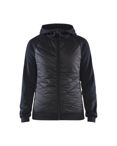 BLAKLAEDER - Damen Hybrid SweaterDunkel Marineblau/Schwarz XXL