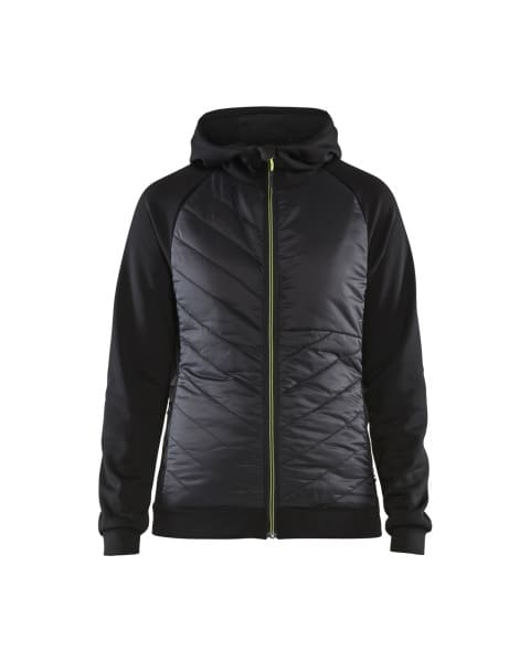BLAKLAEDER - Damen Hybrid SweaterSchwarz/Gelb XXL