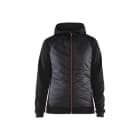 BLAKLAEDER - Damen Hybrid SweaterSchwarz/Rot S