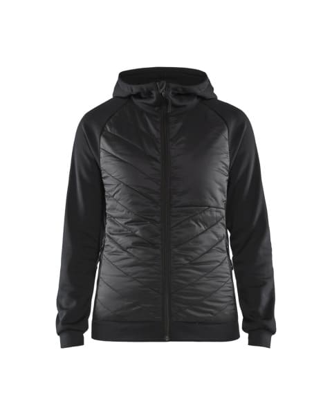BLAKLAEDER - Damen Hybrid SweaterSchwarz/Dunkelgrau XS