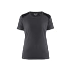 BLAKLAEDER - Damen T-ShirtMittelgrau/Schwarz XS