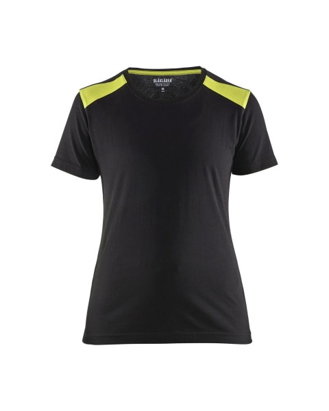 BLAKLAEDER - Damen T-ShirtSchwarz/Gelb M