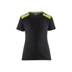 BLAKLAEDER - Damen T-ShirtSchwarz/Gelb XXXL