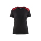 BLAKLAEDER - Damen T-ShirtSchwarz/Rot XXL