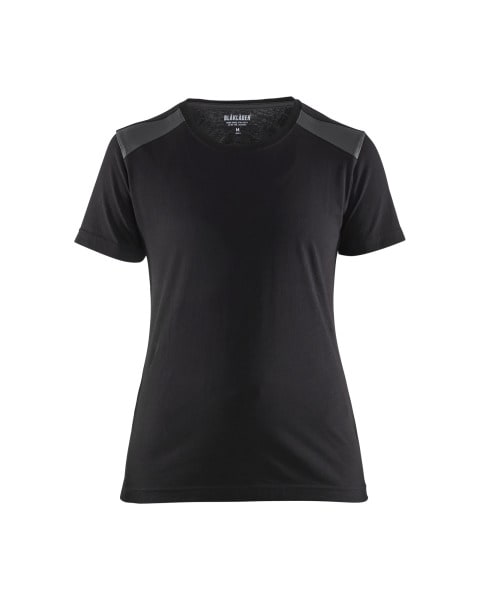 BLAKLAEDER - Damen T-ShirtSchwarz/Dunkelgrau XL