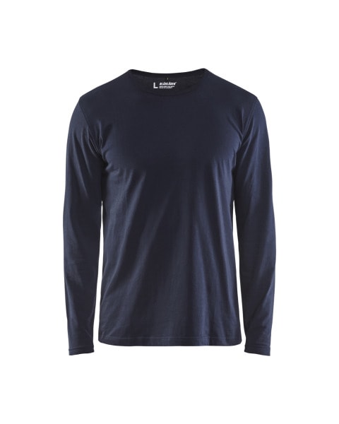 BLAKLAEDER - Langarm T-ShirtDunkel Marineblau M