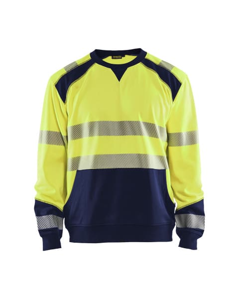 BLAKLAEDER - High Vis SweatshirtHigh Vis Gelb/Marineblau XS