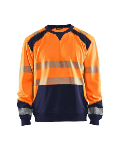 BLAKLAEDER - High Vis SweatshirtHigh Vis Orange/Marineblau L