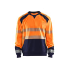 BLAKLAEDER - High Vis SweatshirtHigh Vis Orange/Marineblau XS