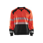 BLAKLAEDER - High Vis SweatshirtHigh Vis Rot/Schwarz XL