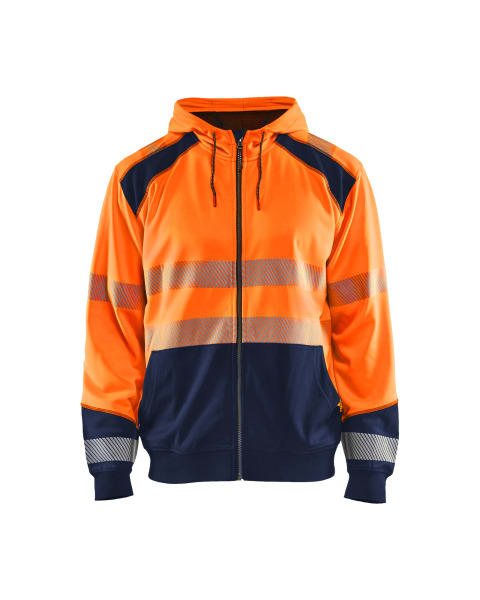 BLAKLAEDER - High Vis KapuzensweaterHigh Vis Orange/Marineblau M
