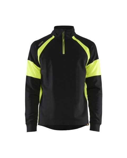 BLAKLAEDER - Sweatshirt mit High Vis EinsätzenSchwarz/Gelb S