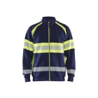 BLAKLAEDER - High Vis SweatjackeMarineblau/ High Vis Gelb 4XL