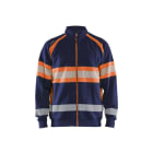 BLAKLAEDER - High Vis SweatjackeMarineblau/Orange 4XL