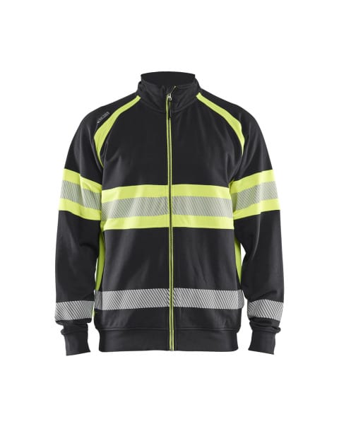 BLAKLAEDER - High Vis SweatjackeSchwarz/Gelb XXL