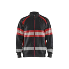 BLAKLAEDER - High Vis SweatjackeSchwarz/High Vis Rot L